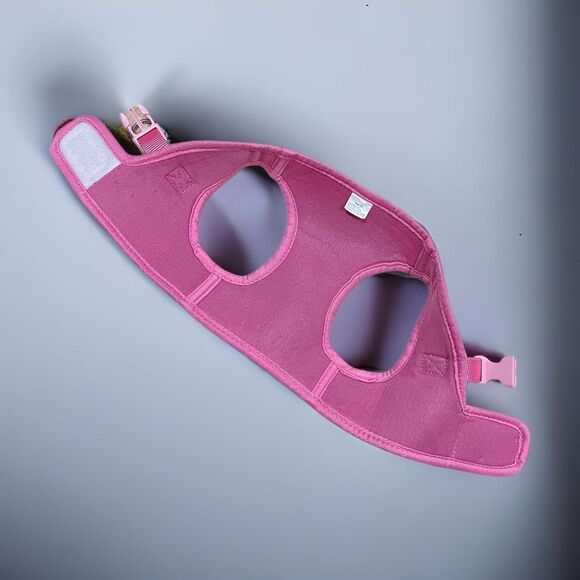 The Dog Walker Company Reflector Accent Harness Sz M 15-20 Lbs Pink on Pink - Picture 3 of 4